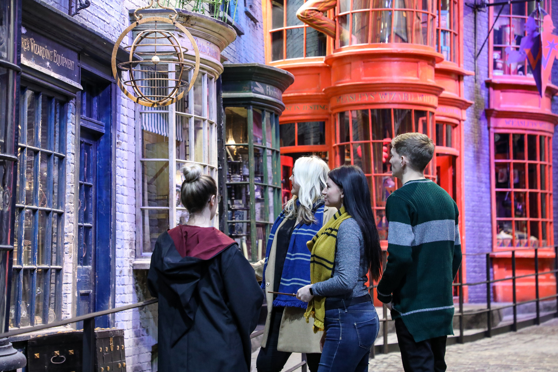 Warner Bros. Studio Tour London on X: First off - outfits. We'd head  straight to Madame Malkin's. All the students were dressed in their  wizarding best, with the exception of Ron, of